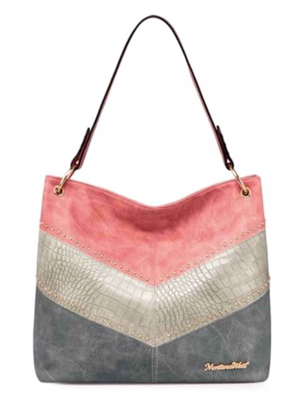 Vegan Leather Hobo Shoulder Bag Top Handle Satchel Purse